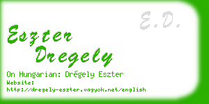 eszter dregely business card