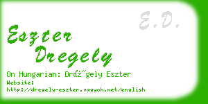 eszter dregely business card